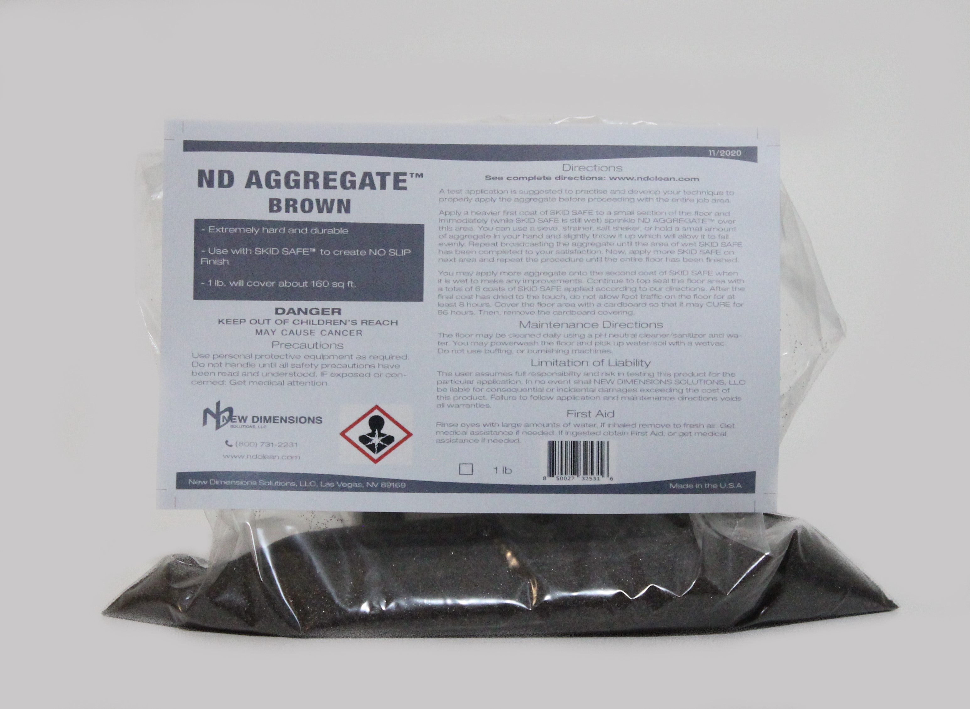 ND Aggregate White Additive | NEW DIMENSIONS SOLUTIONS, LLC